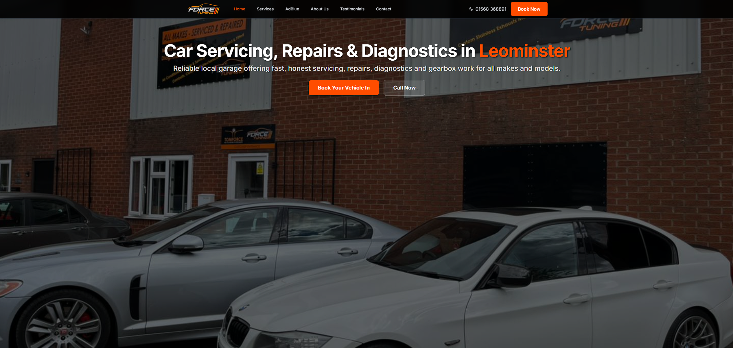 Force Tuning Website - Homepage